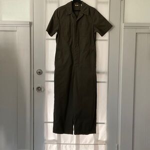 Levi's Olive Green Button-Front jumpsuit